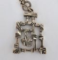 Pentti sarpaneva,Hopeariipus, Kelo / Silver pendant with chain, Kelo, design Pentti Sarpaneva - Nro 5682
